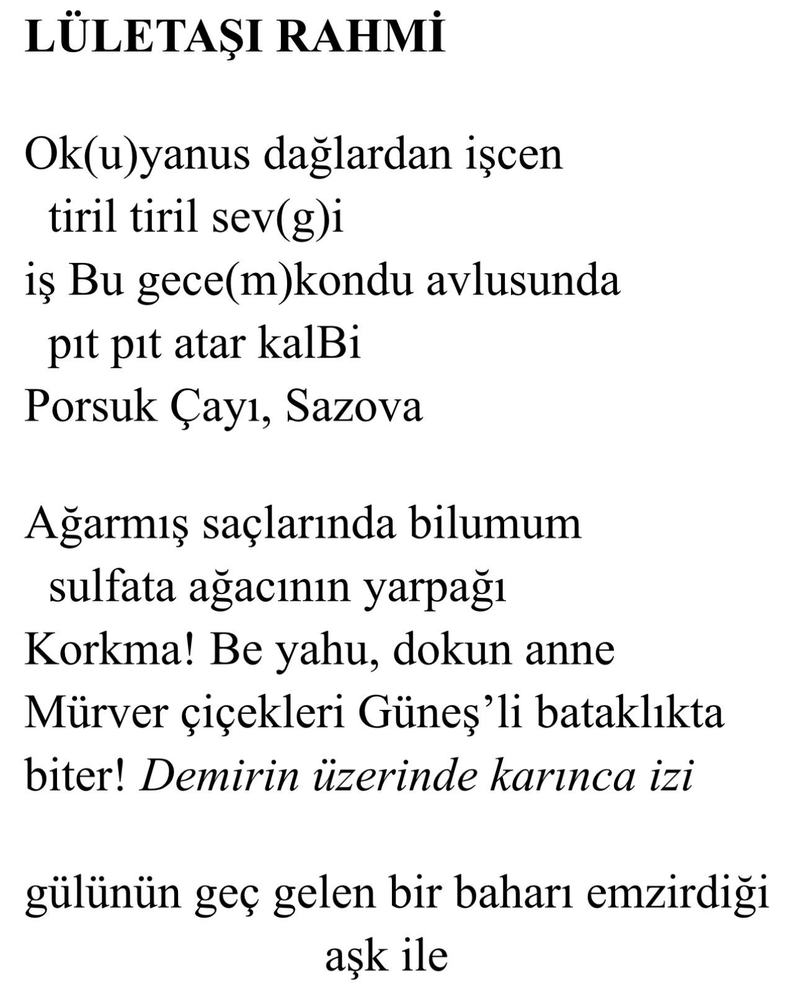Âba Müslim Çelik'ten Üç Yeni Şiir