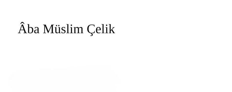 Müslim Çelik'ten Yeni Bir Üçleme